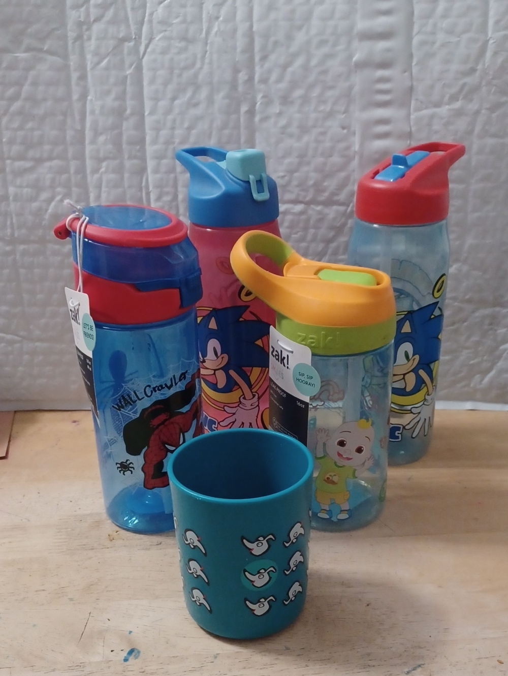 NEW- Bundle of 5 Cups For Boys Toddlers